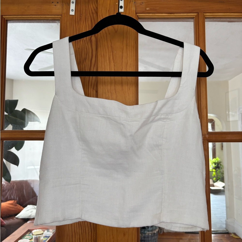 Abercrombie linen tank top